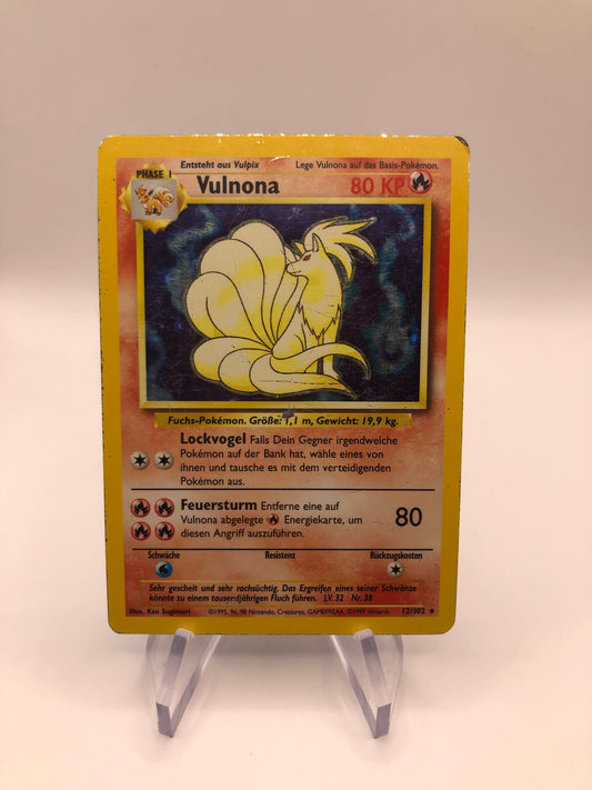 Pokemon Karten Holo Vulnona 12/102 Deutsch