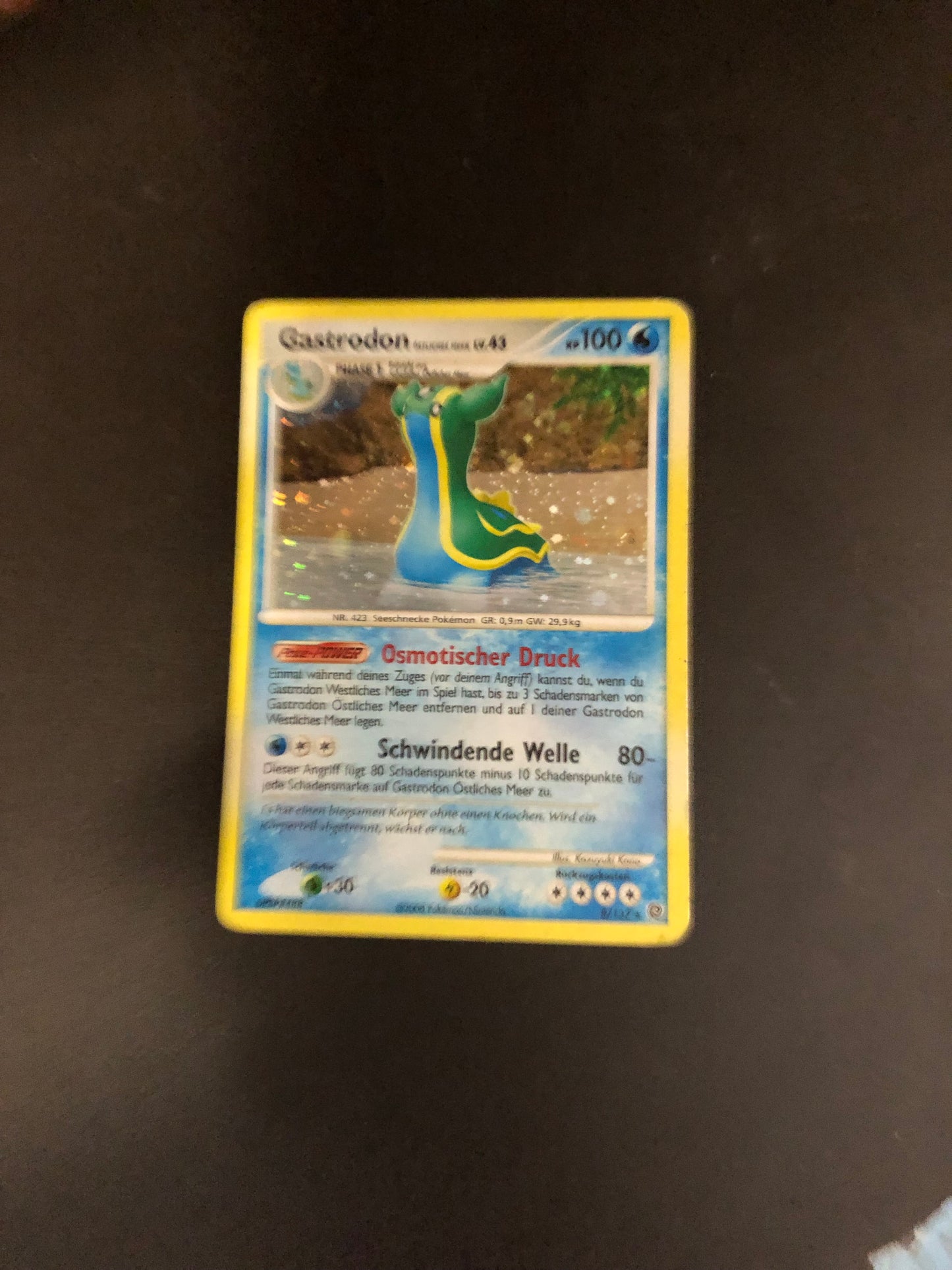 Pokemon Karte Holo Gastrodon 8/132 Deutsch