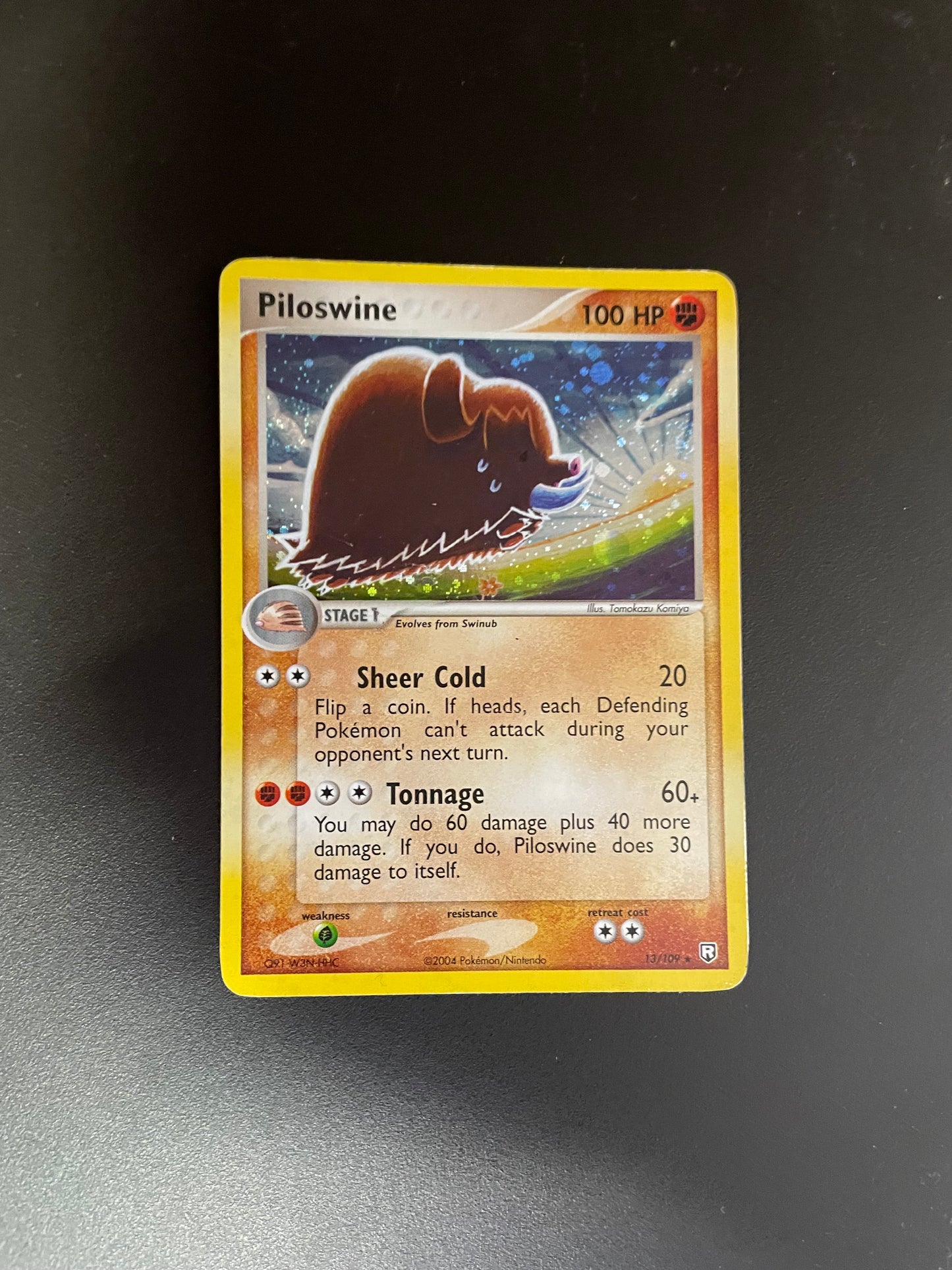 Pokemon Karte Holo Keifel 13/109 englisch