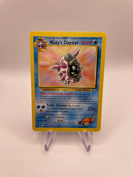 Pokemon Karte Gym Heros Mistys Cloyster 29/132 Englisch