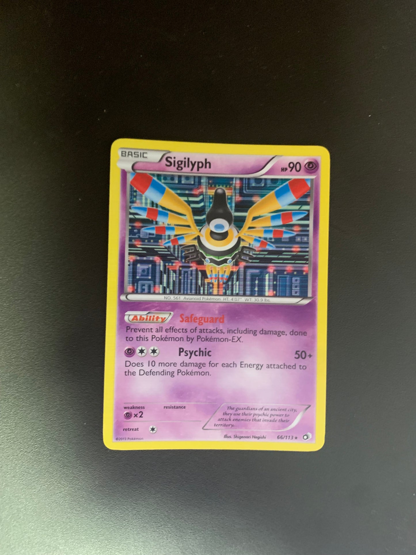 Pokemon Karte Holo Symvolara 66/113 Englisch