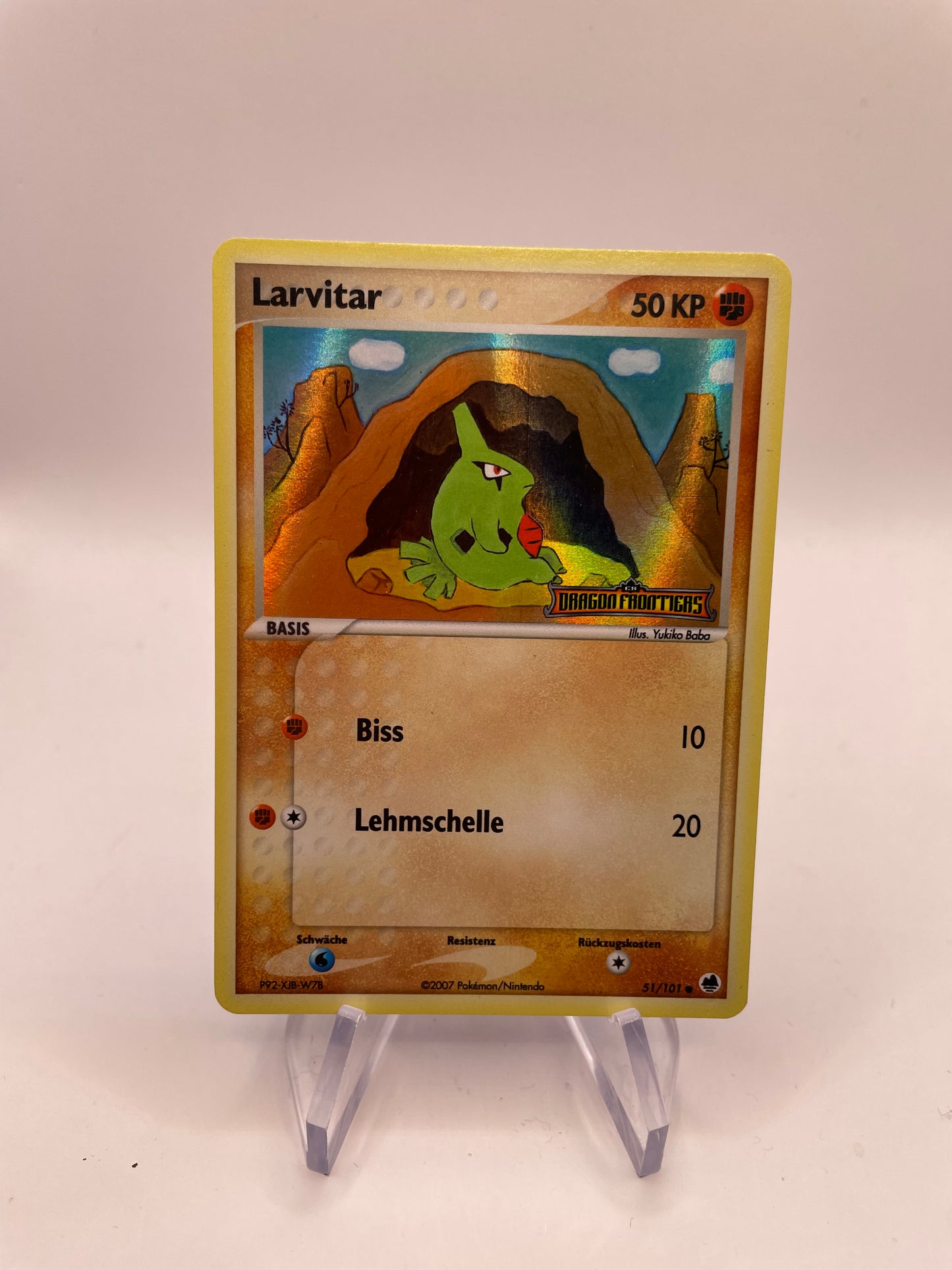 Pokemon Karte Holo Lavitar 51/101 Deutsch