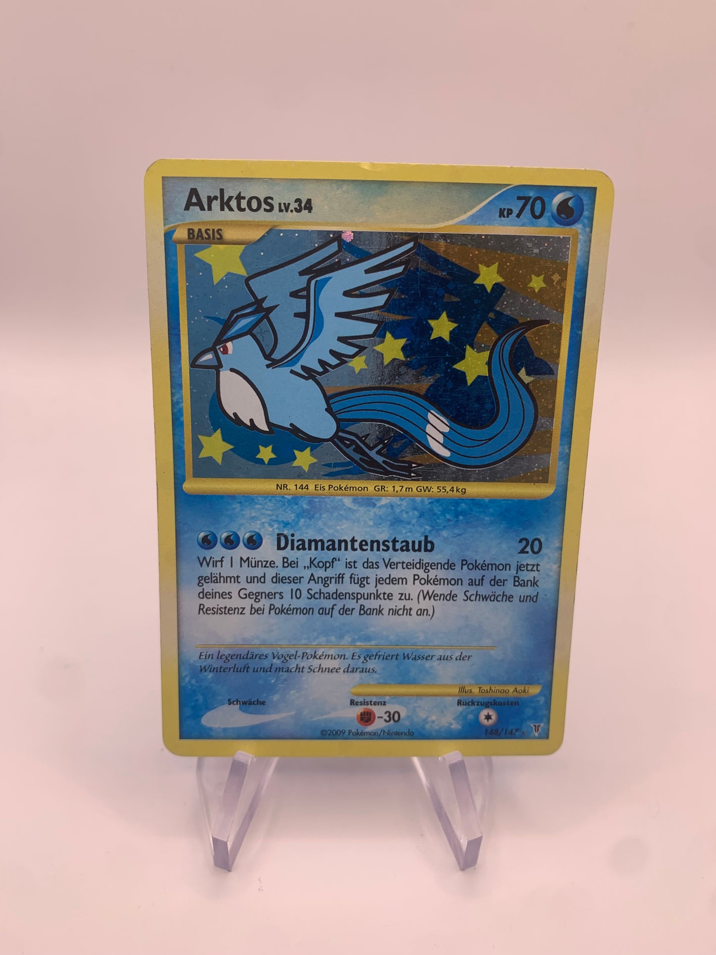 Pokemon Karte Holo Arktos 148/147 Deutsch