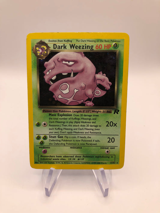 Pokémon Karte Holo Rocket Smogmog 14/82 Englisch