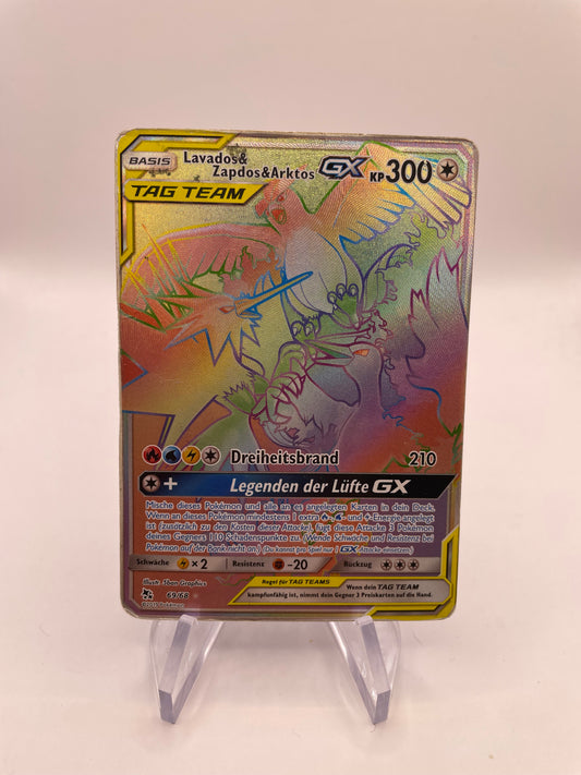 Pokemon Karte Lavados & Zapdos & Arktos GX Tagteam 69/68 Deutsch