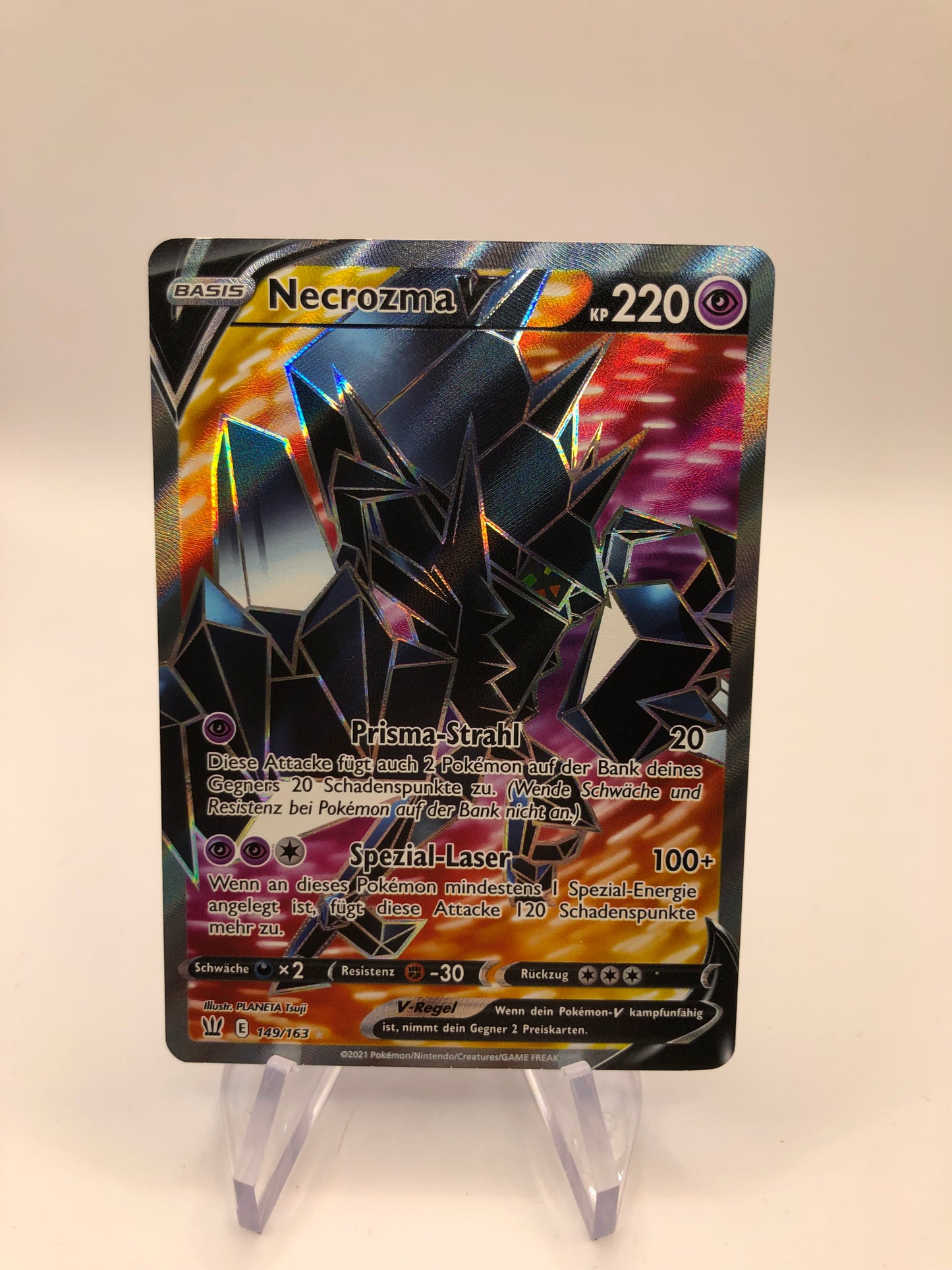 Pokemon Karte V Fullart Necrozma 149/163 Deutsch