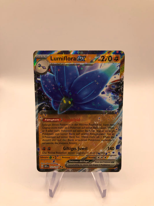 Pokemon Karte Ex Lumiflora 123/197 Deutsch