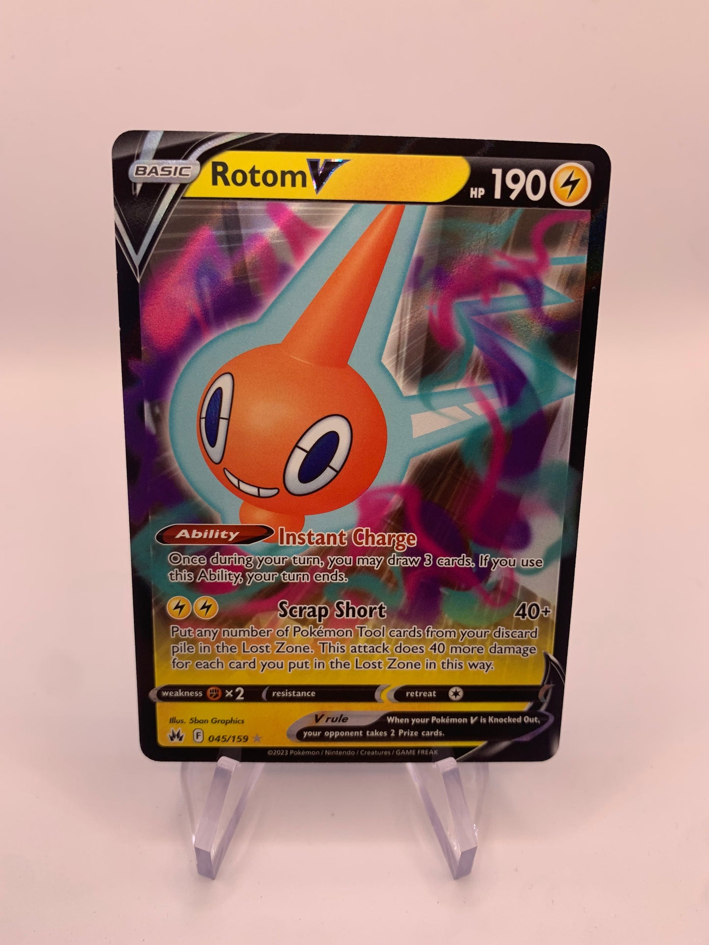 Pokemon Karte V Rotom 45/159 Englisch