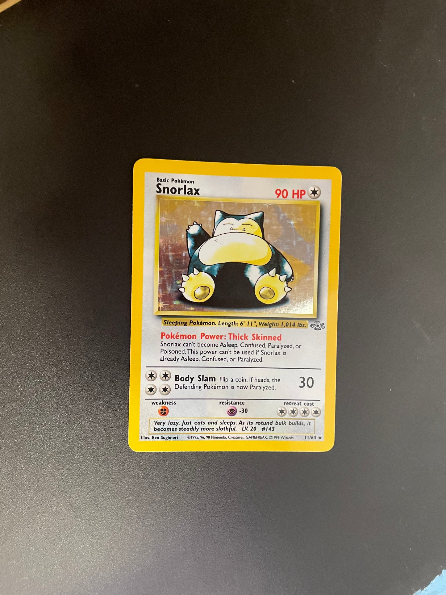 Pokemon Karte Holo Relaxo 11/64 Englisch