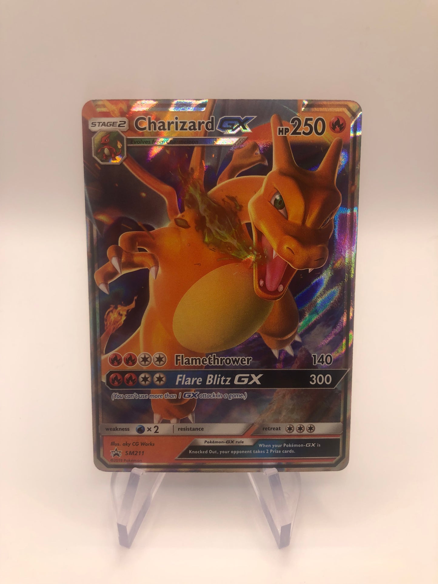Pokemon Karte Promo GX Glurak SM211 Englisch