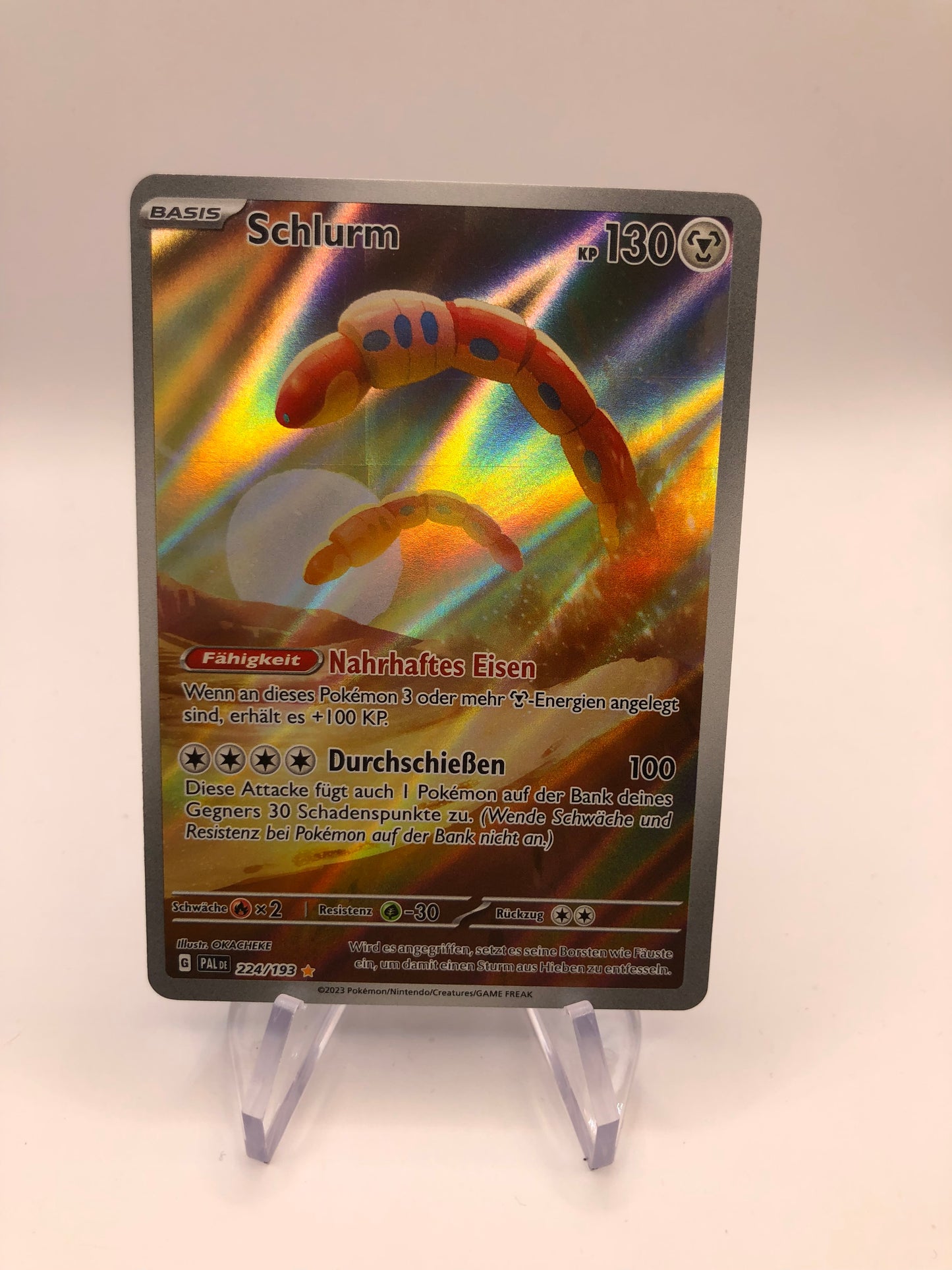 Pokemon Karte Art Rare Schlurm 224/193 Deutsch