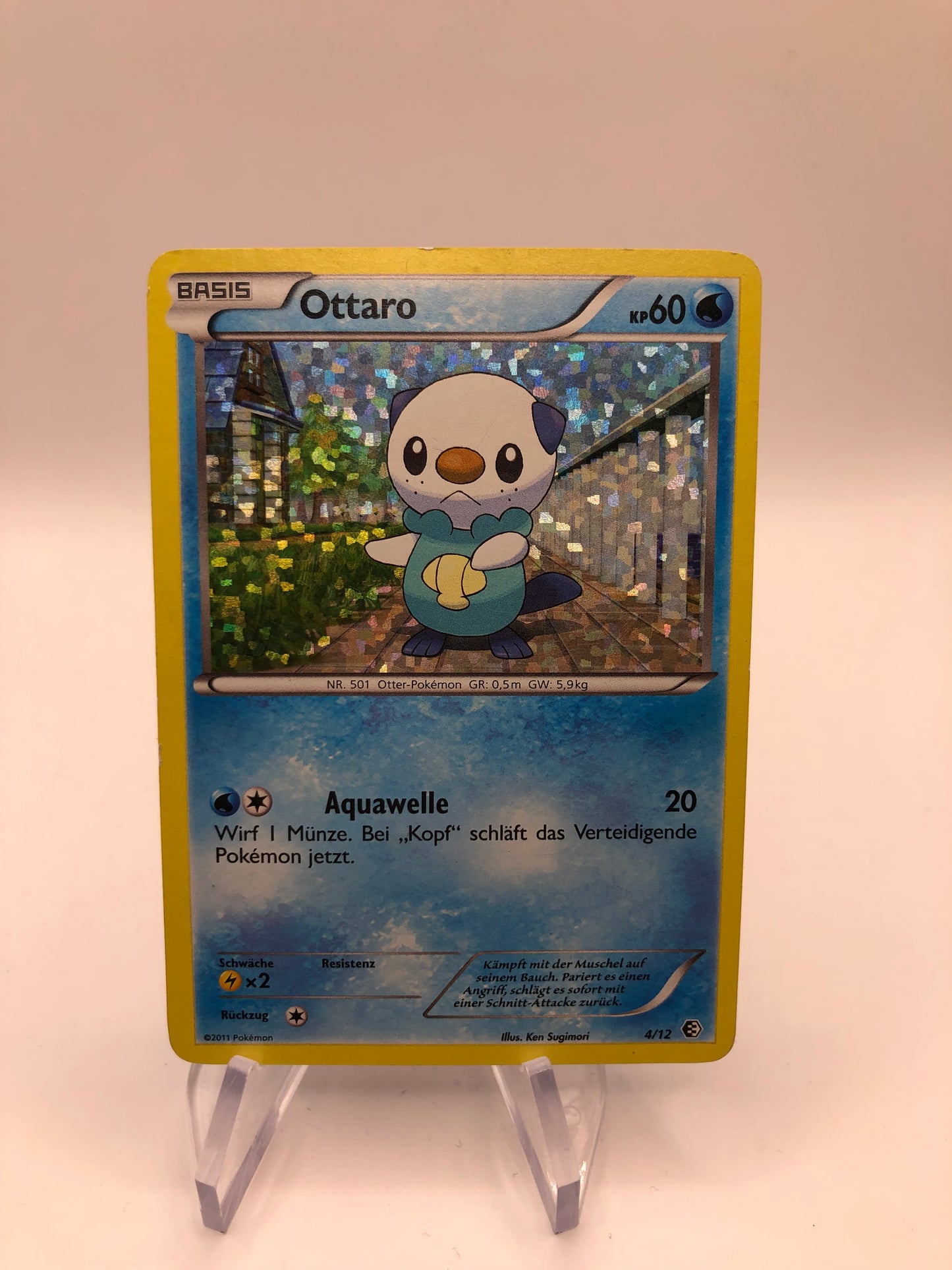 Pokemon Karte Holo Ottaro 4/12 Deutsch