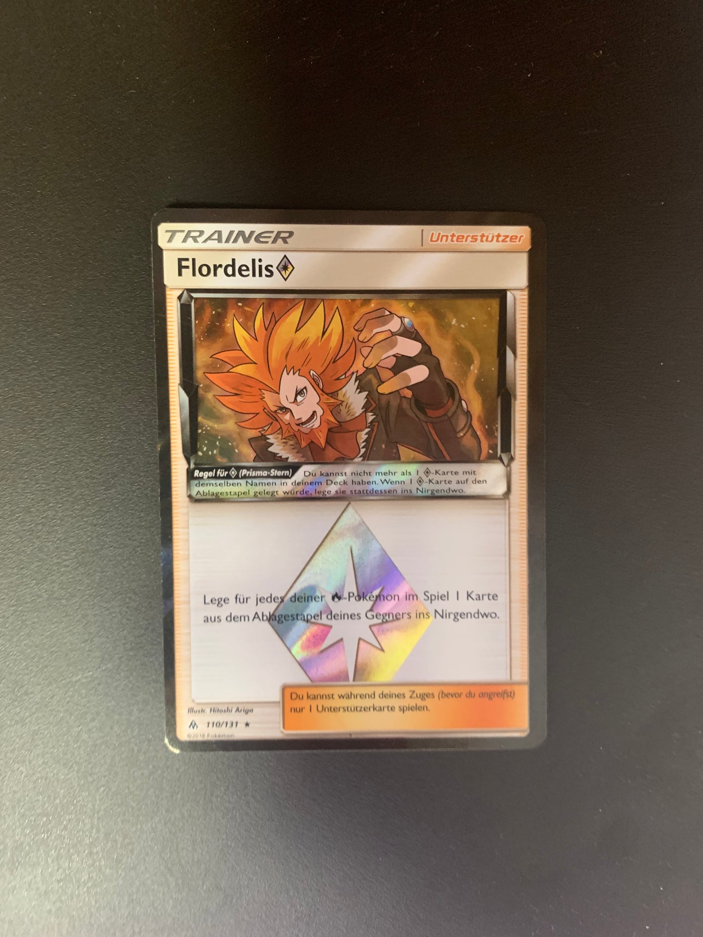 Pokemon Karte Trainer Holo Flordelis 110/131 Deutsch