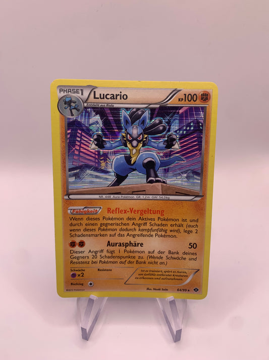 Pokemon Karte Holo Lucario 64/99 Deutsch