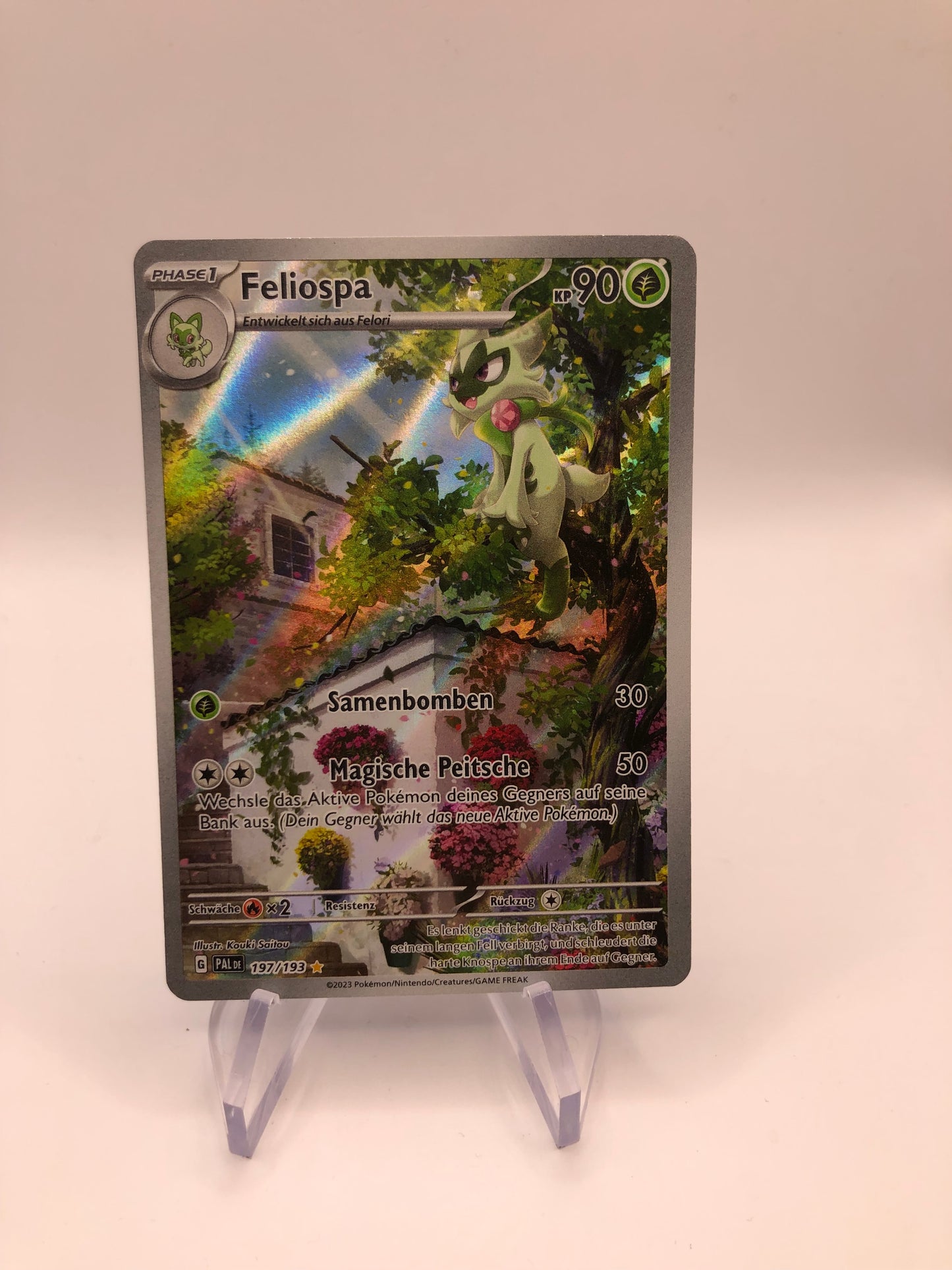 Pokemon Karte Art-Rare Feliospa 197/193 Deutsch