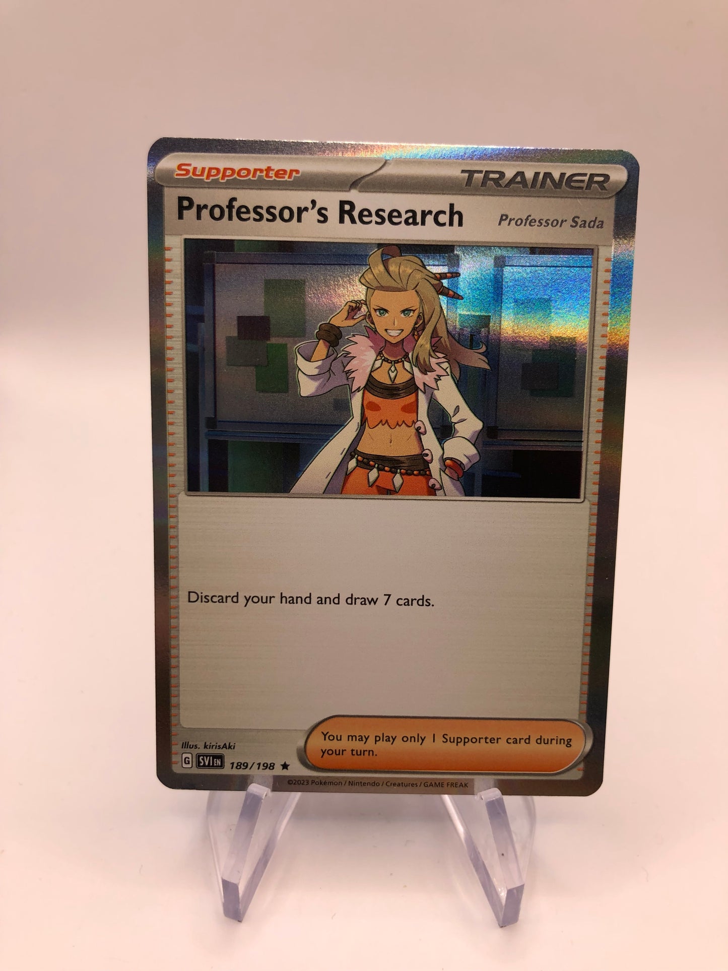 Pokemon Karte Trainer Prof Research 189/198 Englisch