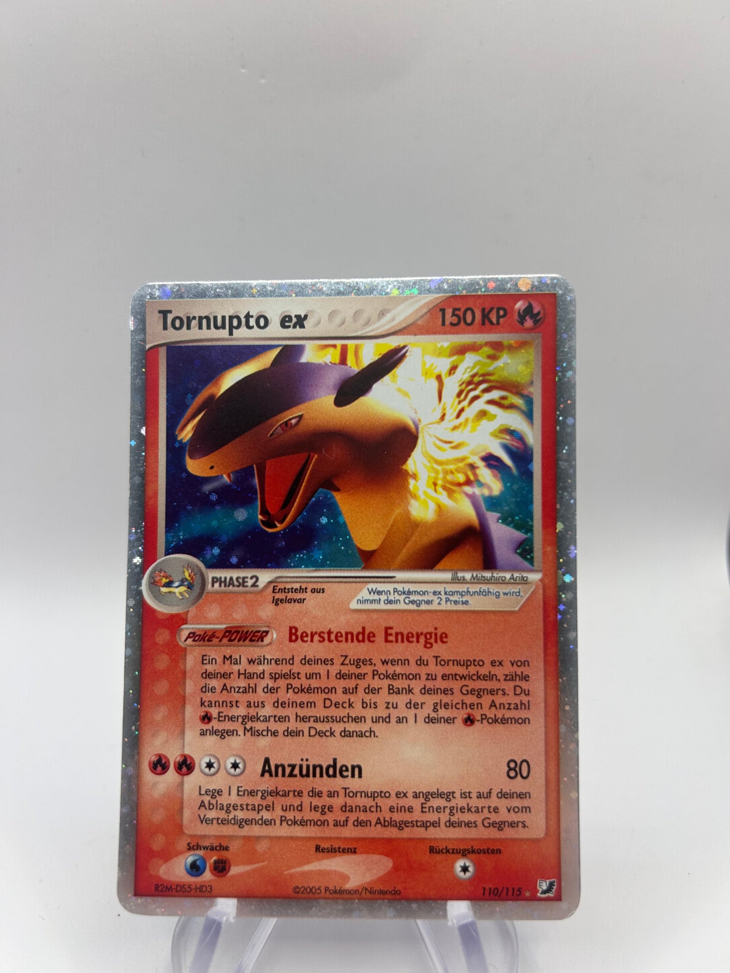 Pokemon Karte EX Tornupto 110/115 Deutsch