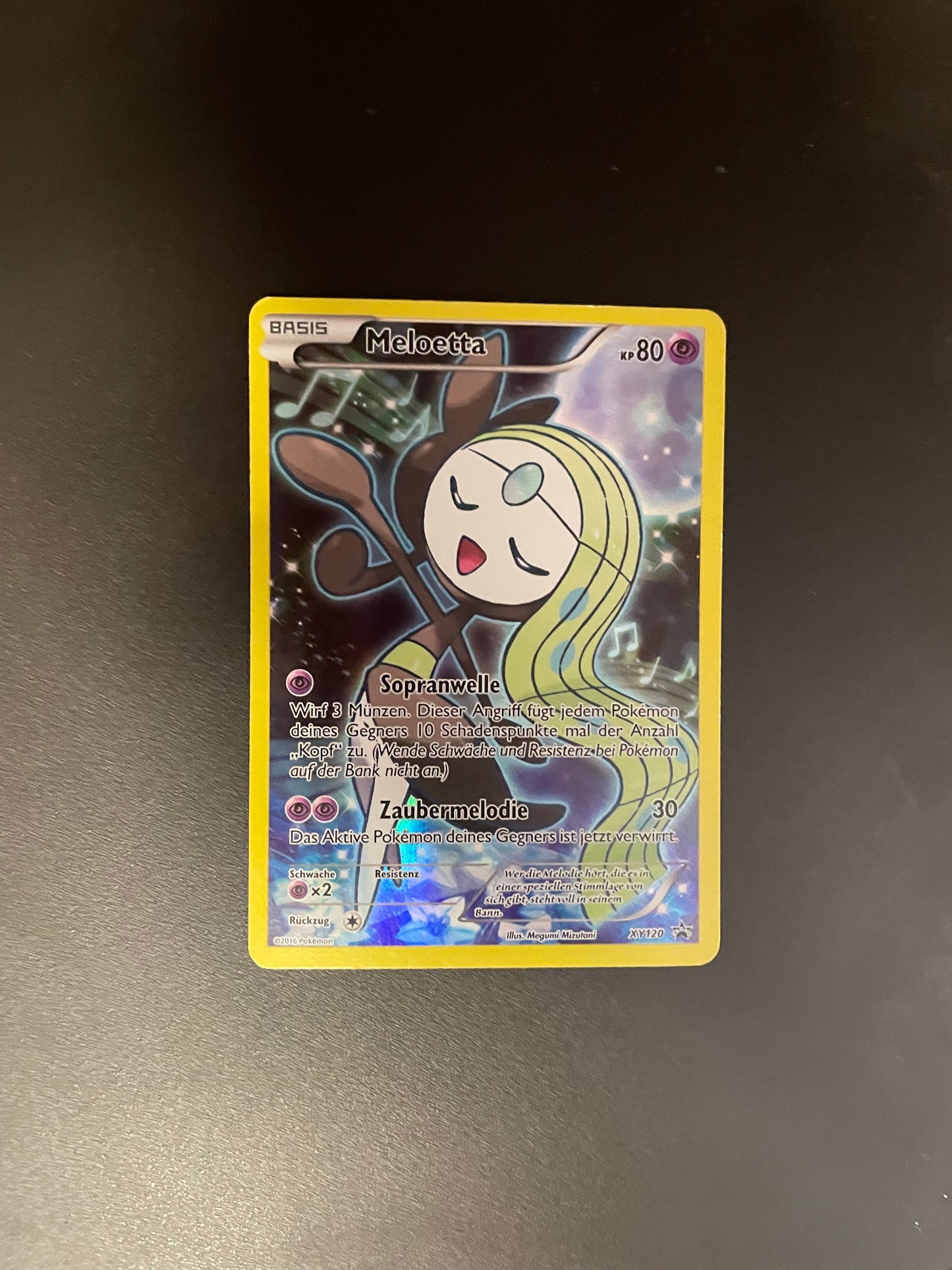 Pokemon Karte Art Rare Promo Meloetta XY120 Deutsch