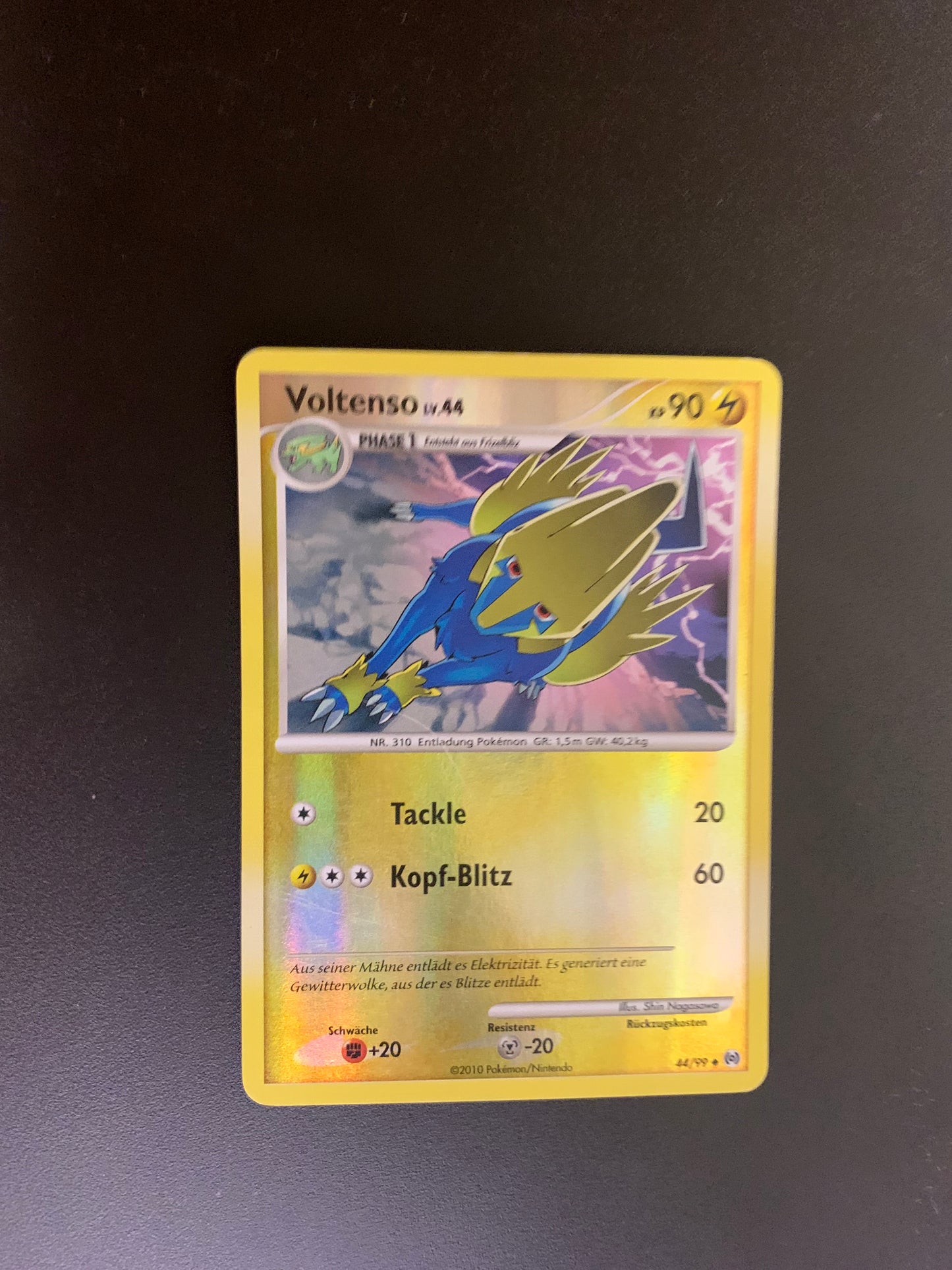 Pokemon Karte Reverse Voltenso 44/99 Deutsch