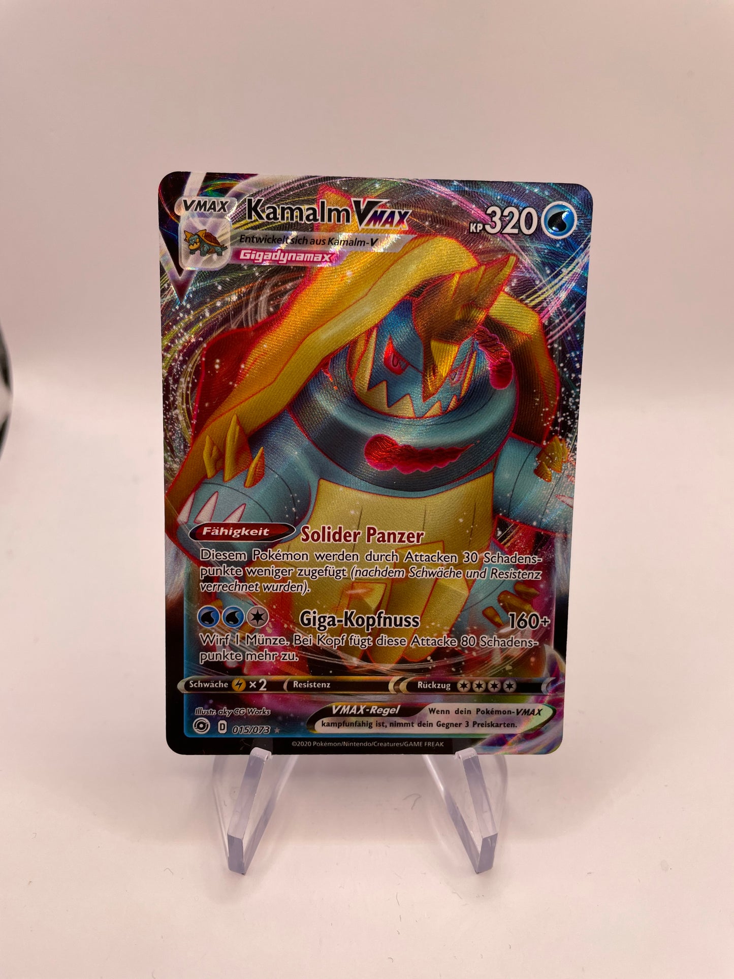 Pokemon Karte Vmax Kamalm 15/73 Deutsch