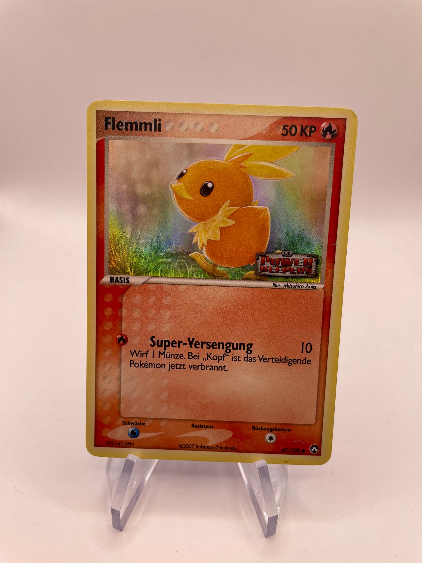 Pokemon Karte Holo Flemmli 67/108 Deutsch