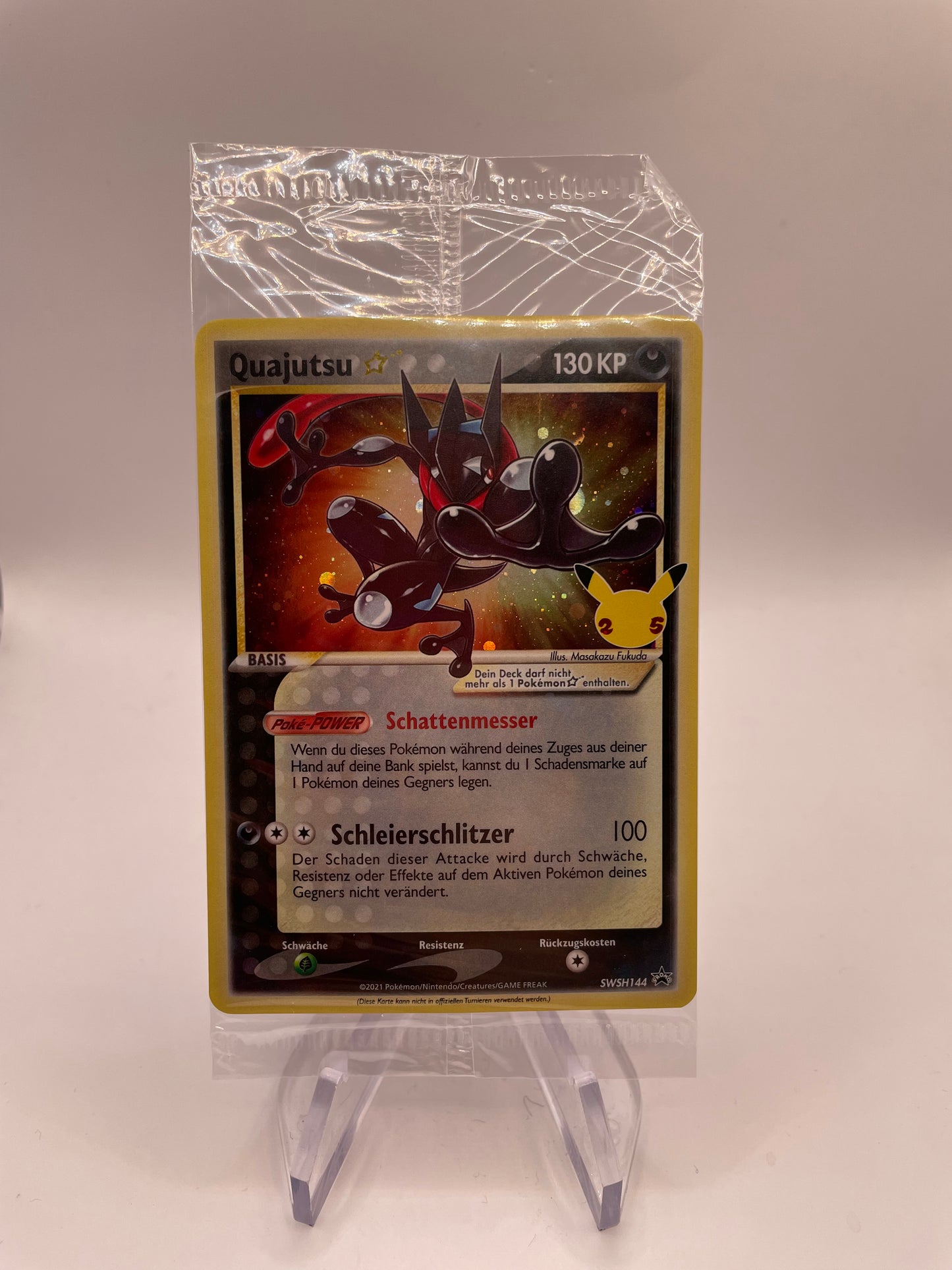 Pokemon Karte OVP Celebration Quajutsu SWSH144 Deutsch