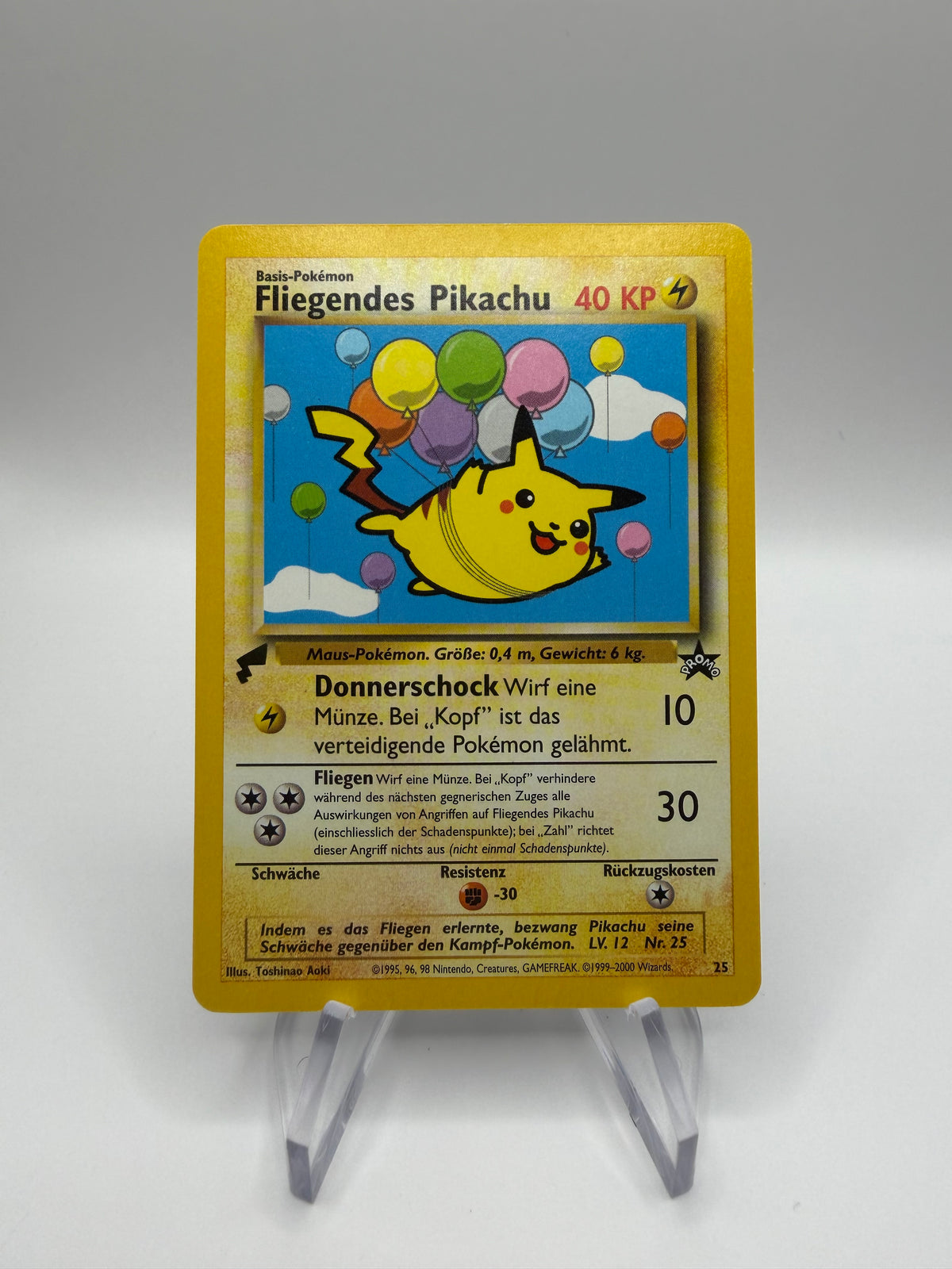 Pokemon Karte World Collection Fliegendes Pikachu 25 Deutsch