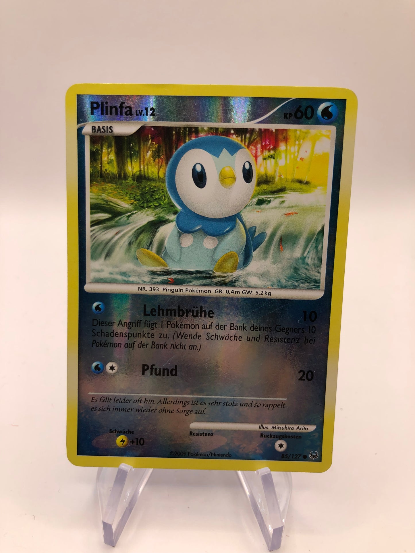 Pokemon Karte Revers Plinfa 85/127 Deutsch