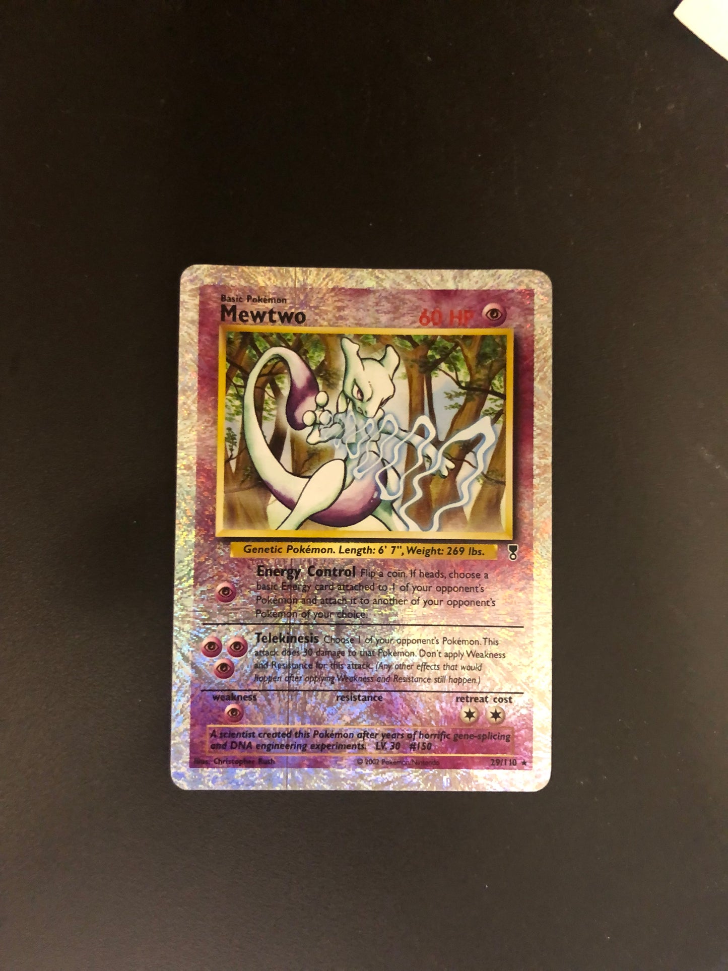 Pokemon Karte Revers Mewtwo 29/110 Englisch