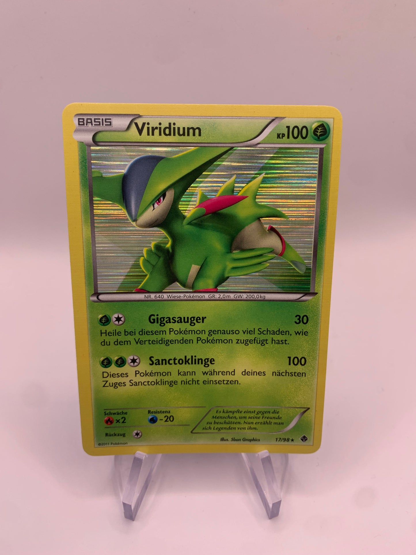 Pokemon Karte Holo Viridium 17/98 Deutsch