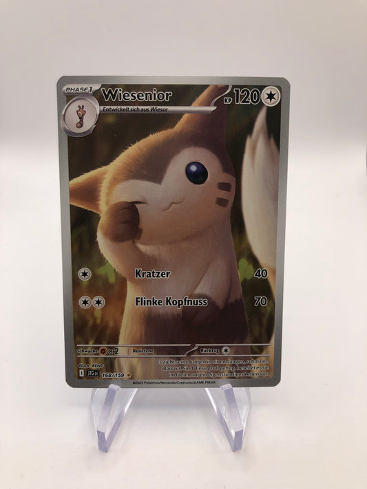 Pokemon Karte Art-Rare Wiesenior 168/159 Deutsch