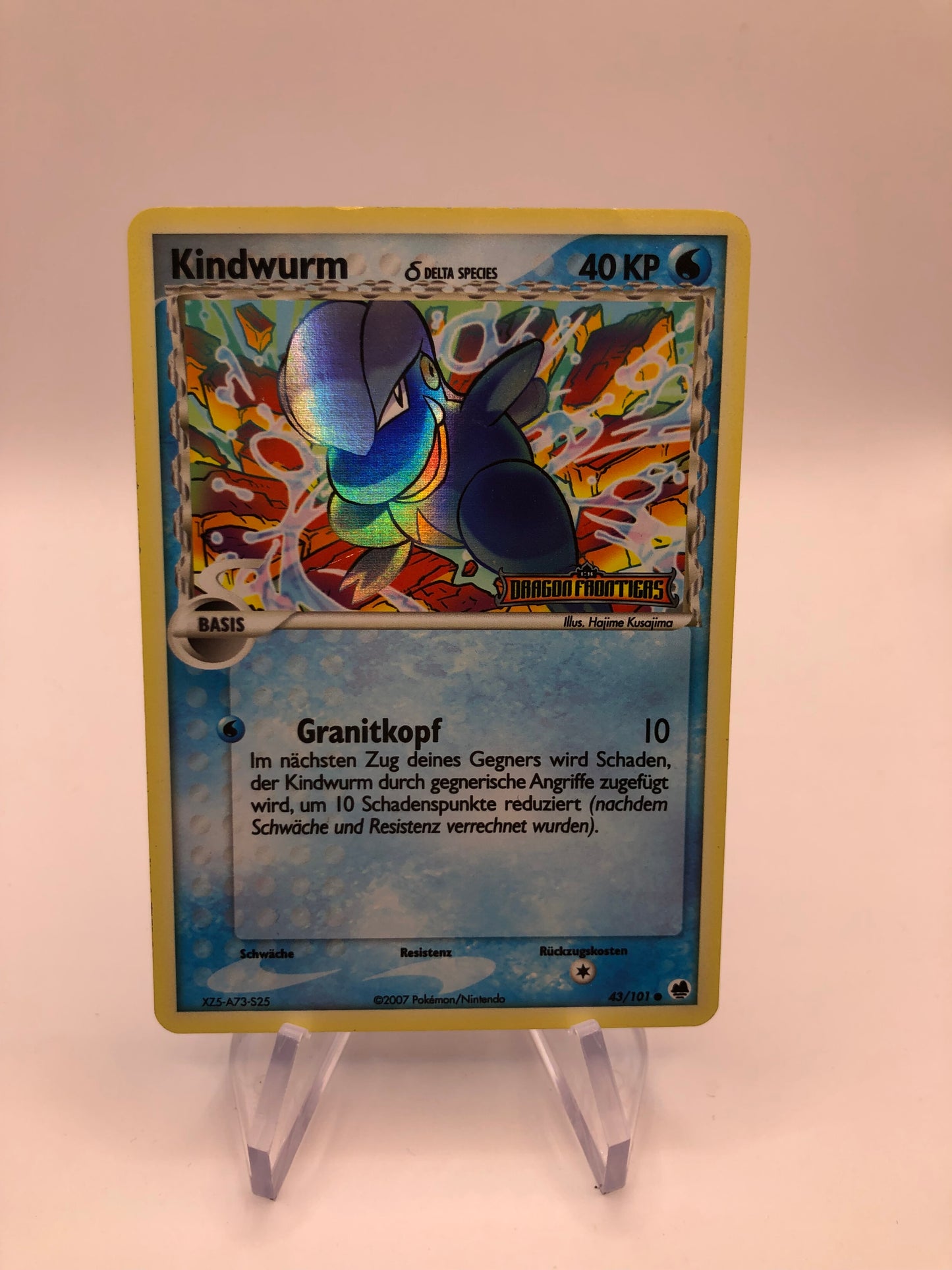 Pokemon Karte Revers Stamp Kindwurm 43/101 Deutsch