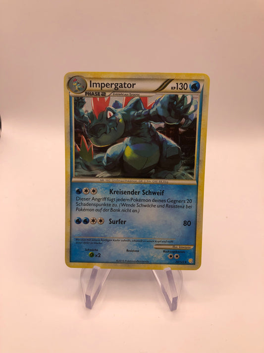 Pokemon Karte Holo Impergator 20/123 Deutsch