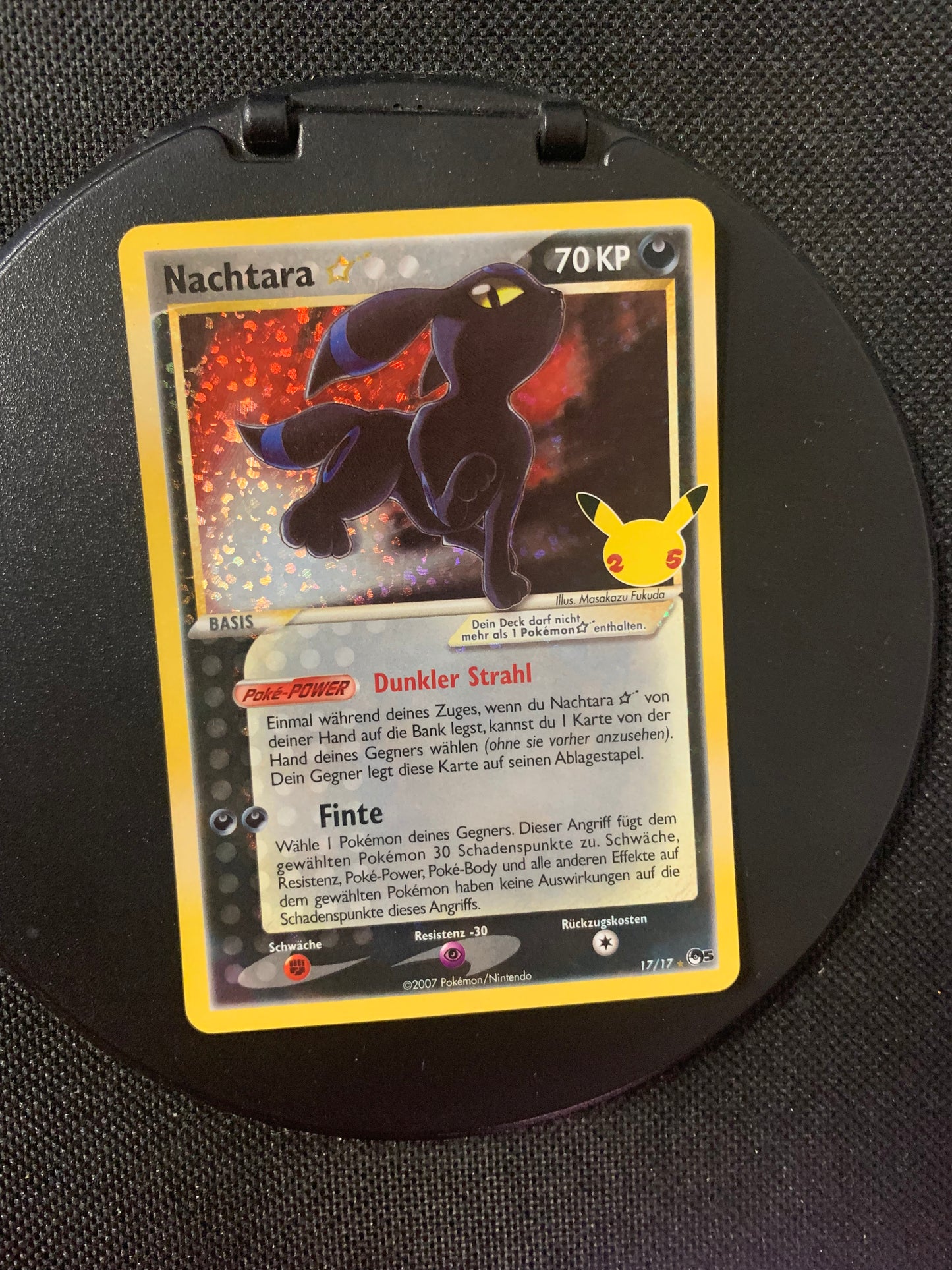 Pokemon card Goldstar Nachtara Celebration German