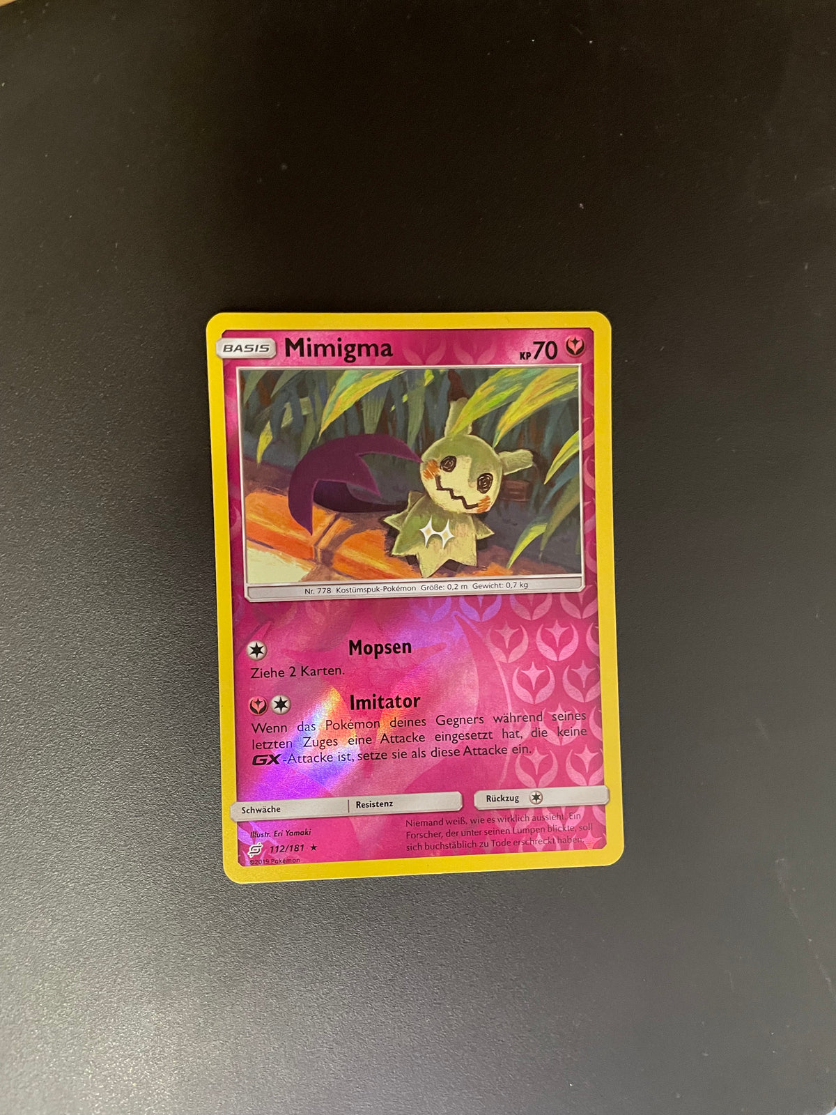 Pokémon Karte Reverse Mimigma 112/181 Deutsch