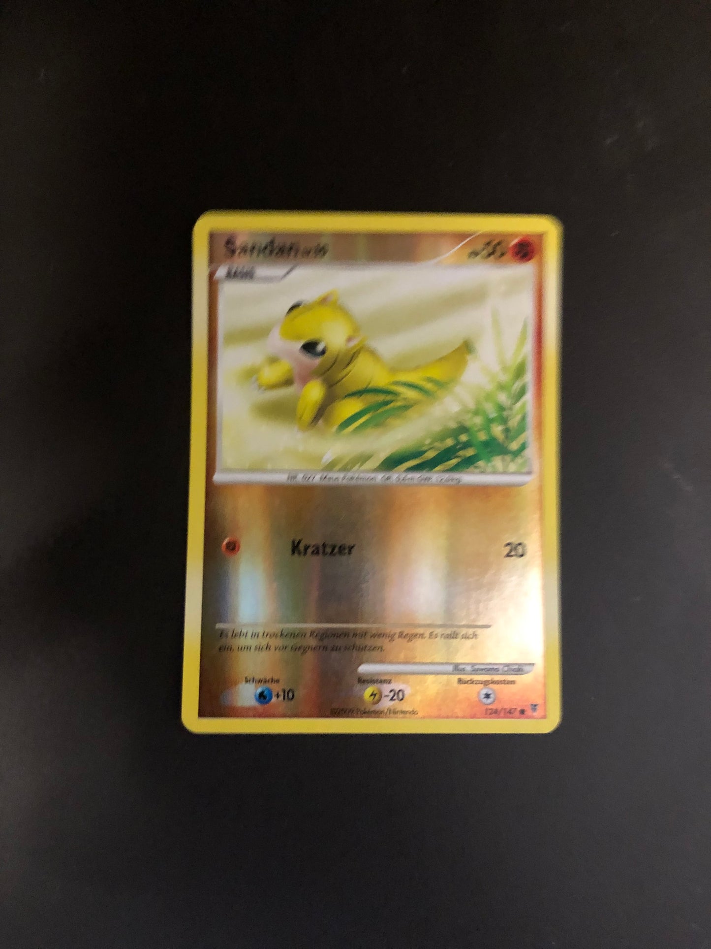Pokemon Karte Revers Sandan 124/147 Deutsch