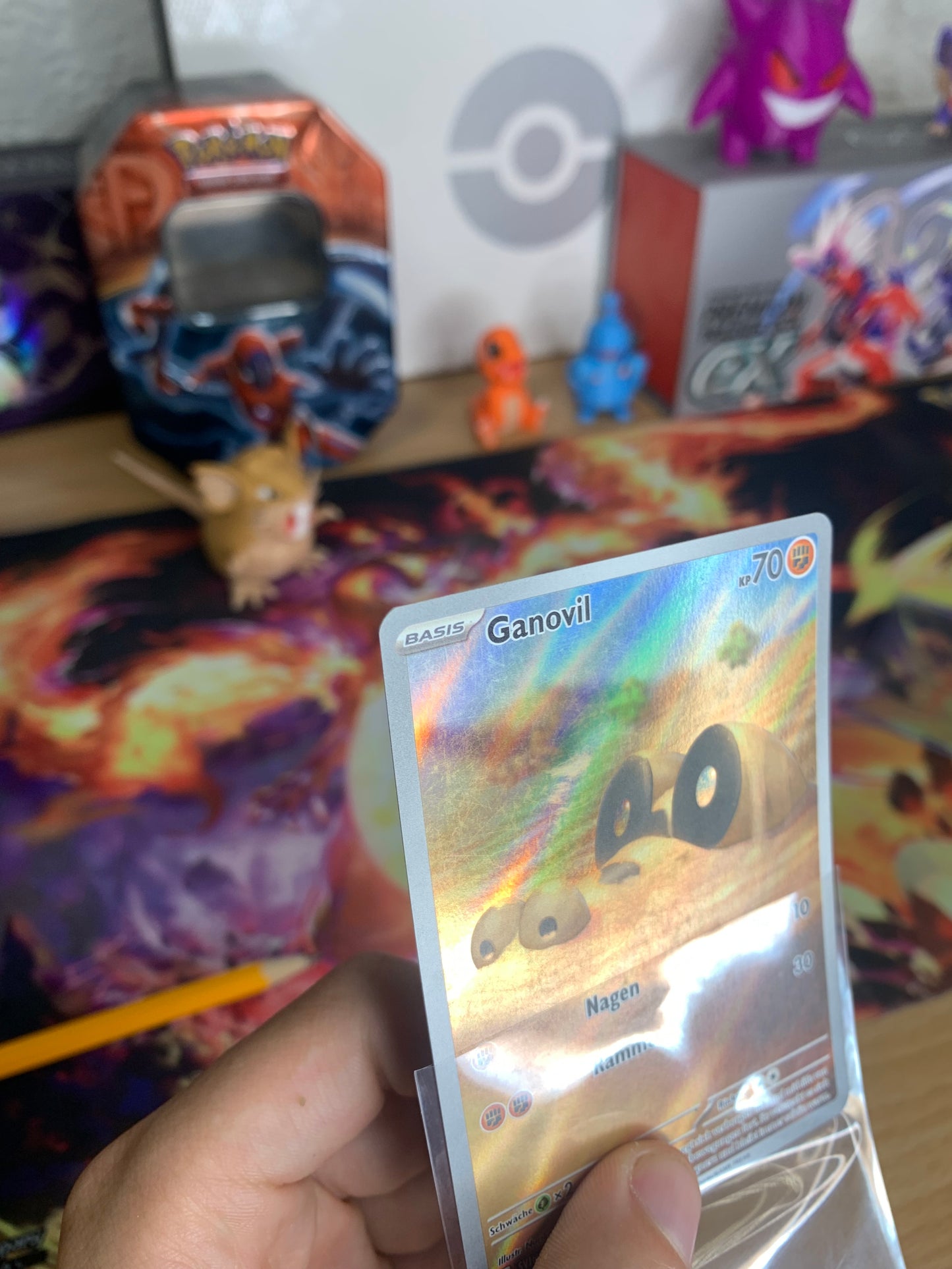 Pokemon Karte Art Rare Ganovil 216/198 Deutsch