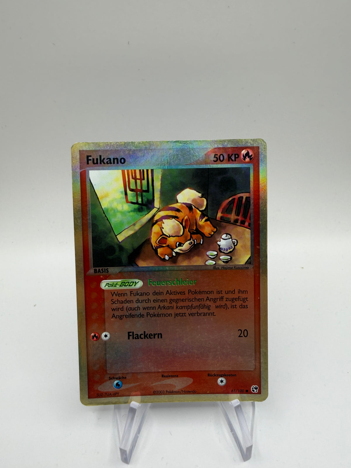 Pokemon Karte Reverse Fukano 65/100 Deutsch