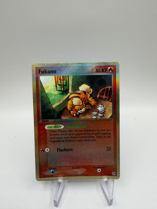 Pokemon Karte Reverse Fukano 65/100 Deutsch