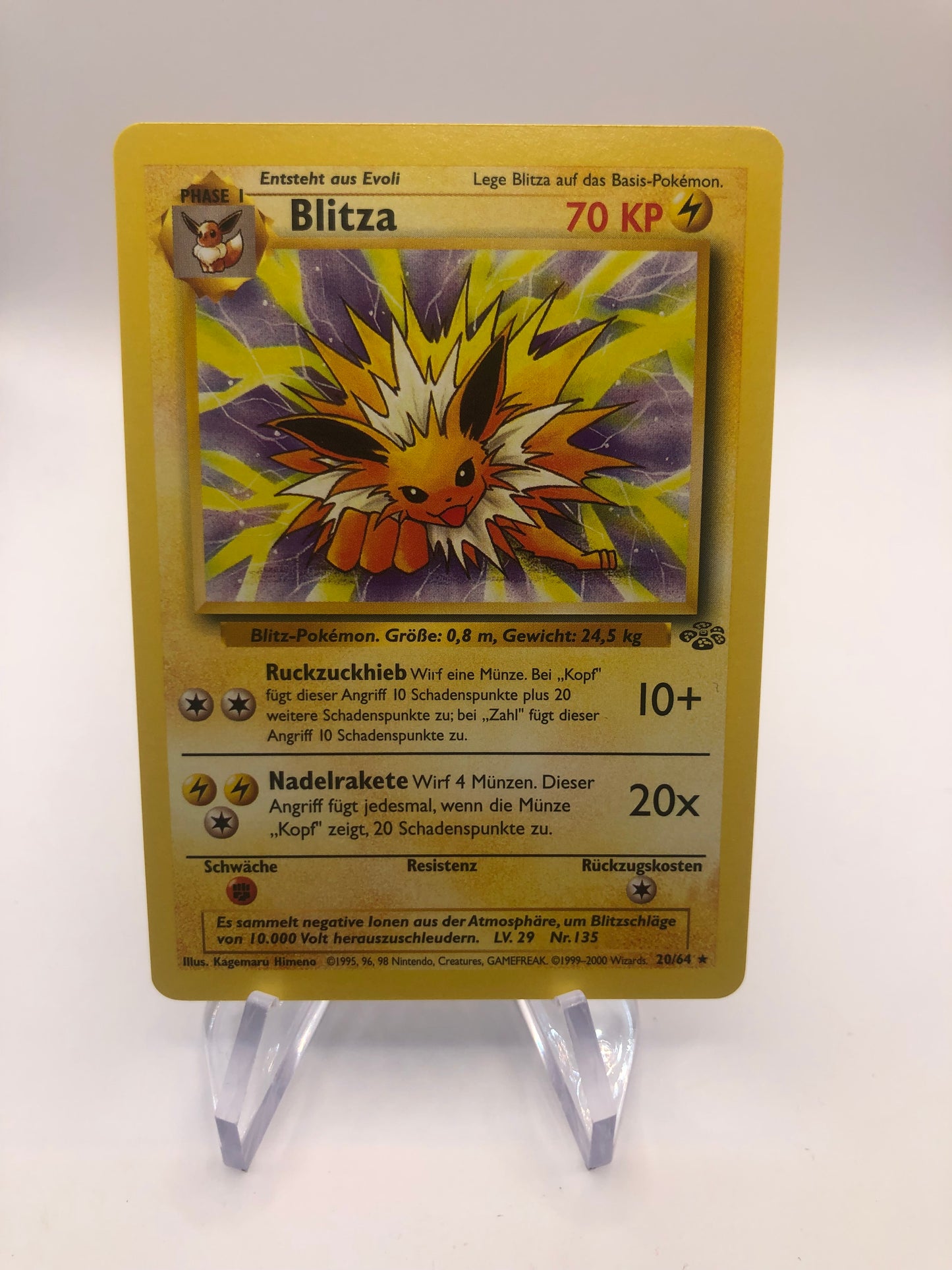 Pokemon Karte Jungel Blitza 20/64 Deutsch