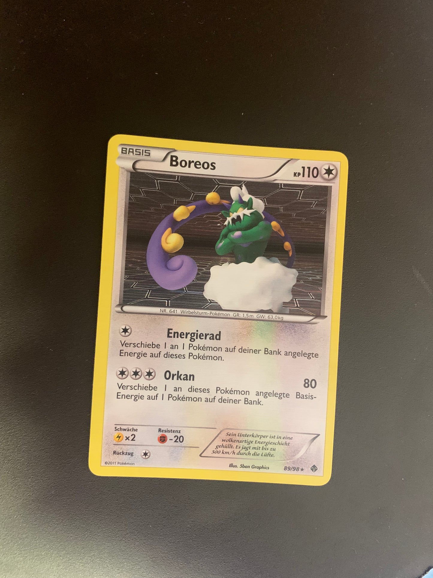 Pokemon Karte Holo Boreos 89/98 Deutsch