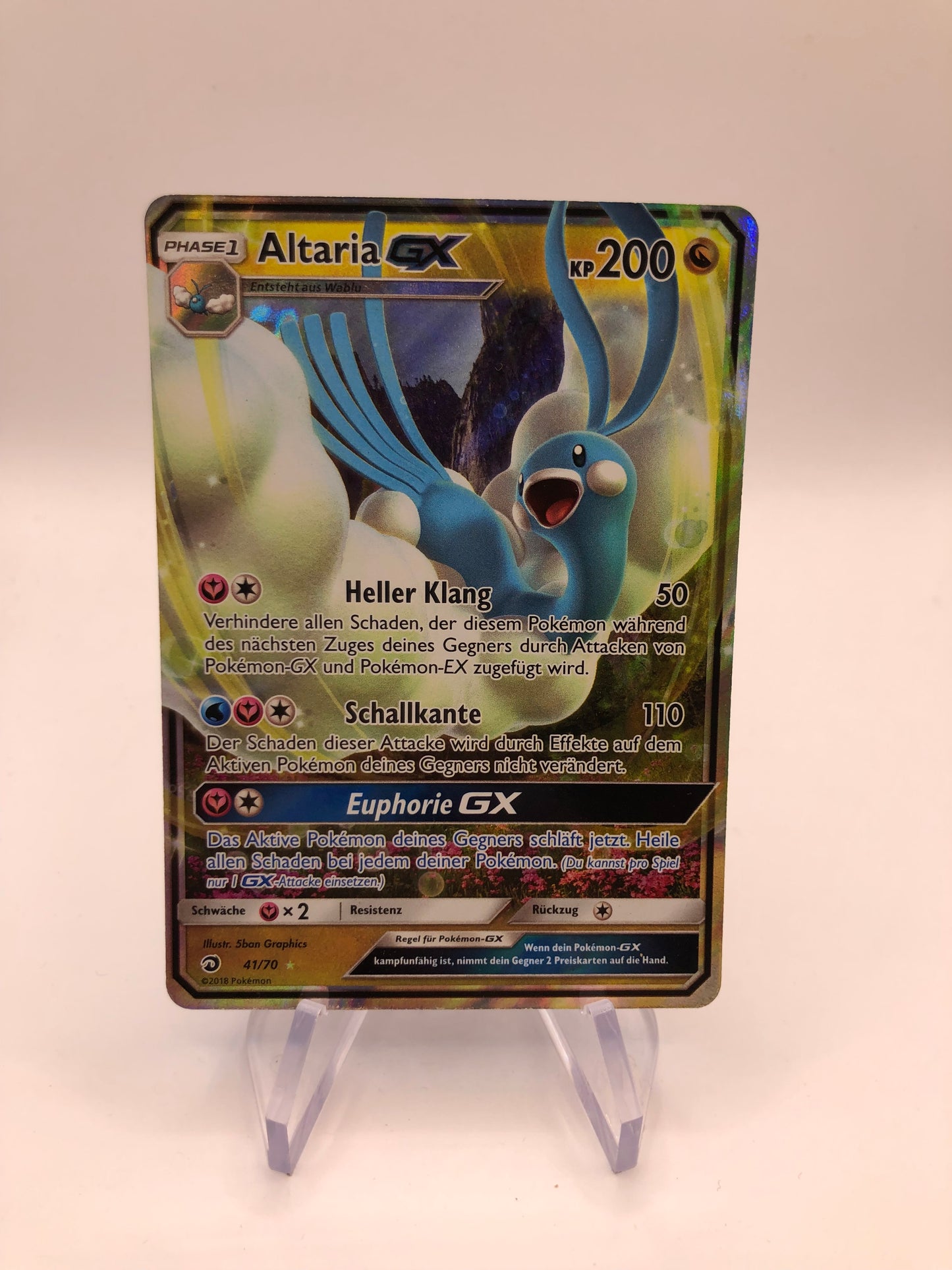 Pokemon Karte GX Altaria 41/70 Deutsch