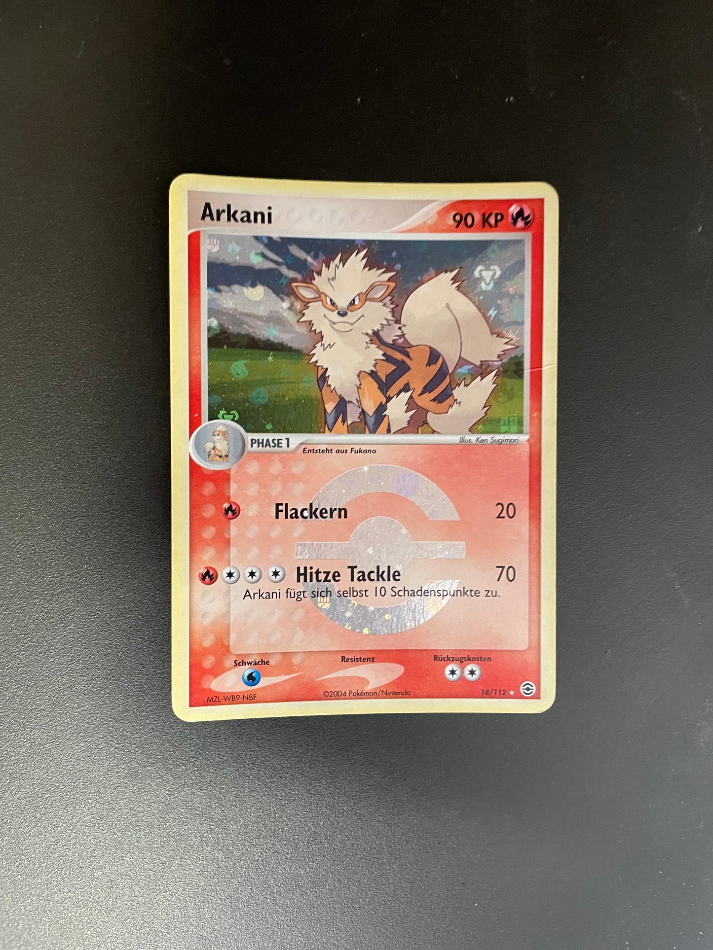 Pokemon Karte Holo Arkani 18/112 Deutsch