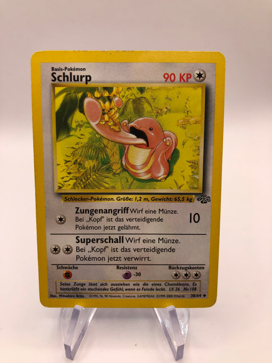 Pokemon Karte Jungel Schlurp 38/64 Deutsch