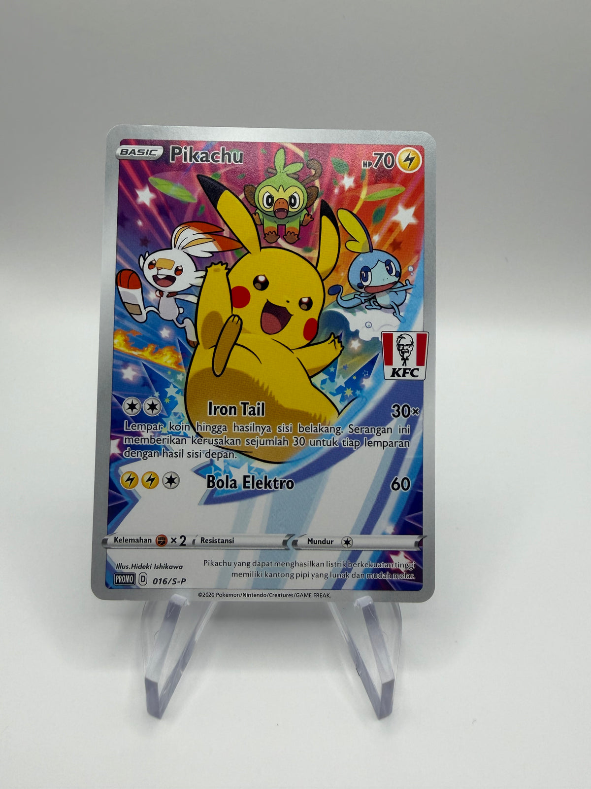 Pokemon Karte KFC Promo Pikachu 16/S-P Indonesisch