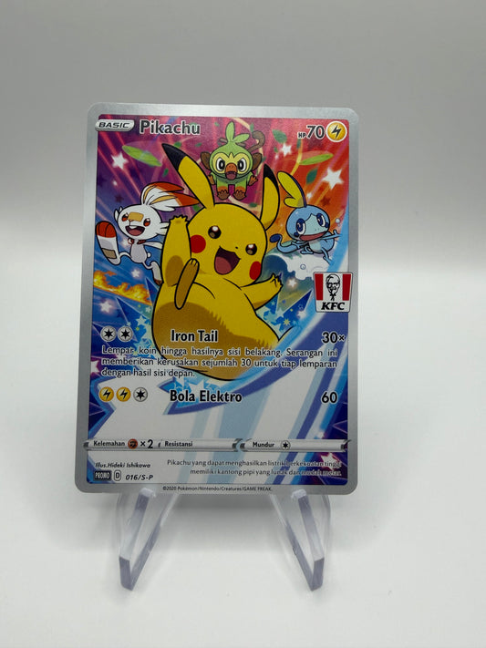 Pokemon Karte KFC Promo Pikachu 16/S-P Indonesisch