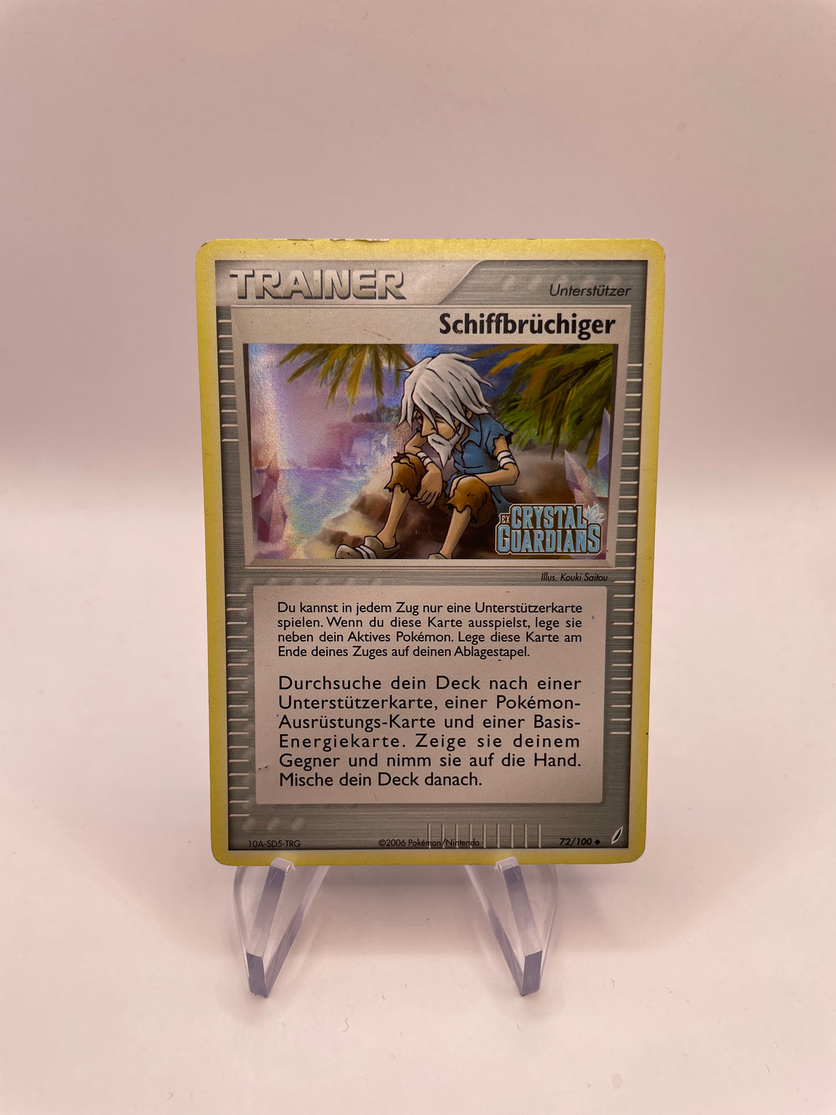 Pokemon Karte Stamp Schiffbrüchiger 72/100 Deutsch