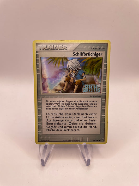 Pokemon Karte Stamp Schiffbrüchiger 72/100 Deutsch