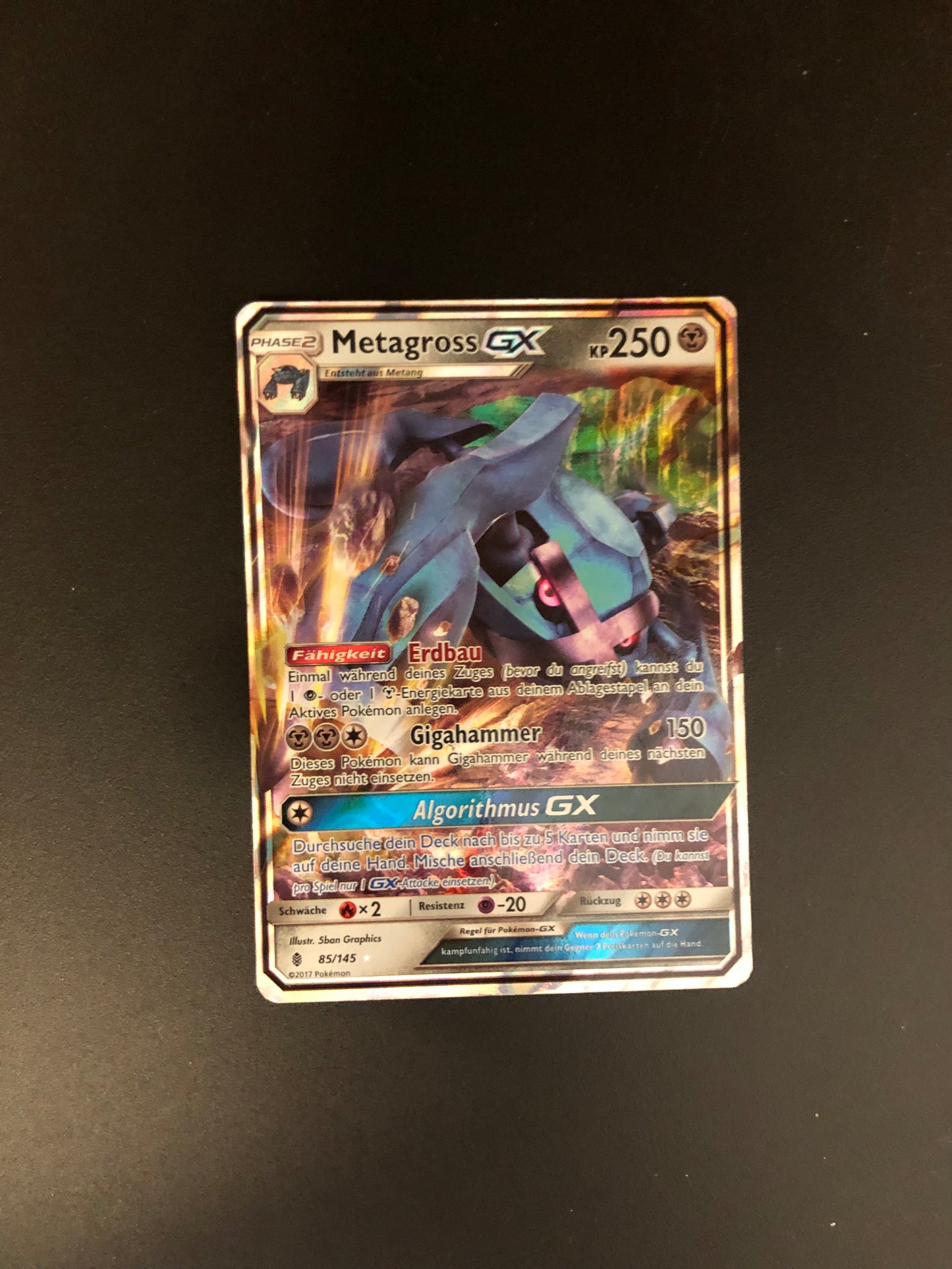 Pokemon Karte Gx Metagross 85/145 Deutsch