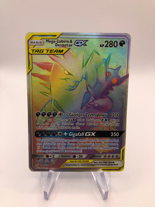 Pokemon Karte GX Tag Team Mega-Zobiris & Despotar 245/236 Deutsch